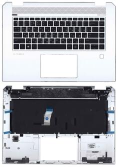 Клавиатура для ноутбука HP Zbook Studio G5 Black (Silver Frame) RU топ панель