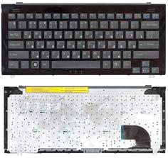 Клавиатура для ноутбука Sony Vaio (VGN-TZ) Black, (Black Frame) RU
