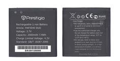 Аккумуляторная батарея для Prestigio PAP3540 MultiPhone 3540 Duo 3540 3.7V Black 2000mAh 7.4Wh