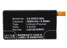 Аккумуляторная батарея для Sony CS-ERZ310SL Xperia Z3 Compact D5803 LTE 3.8V Black 2600mAh 9.88Wh