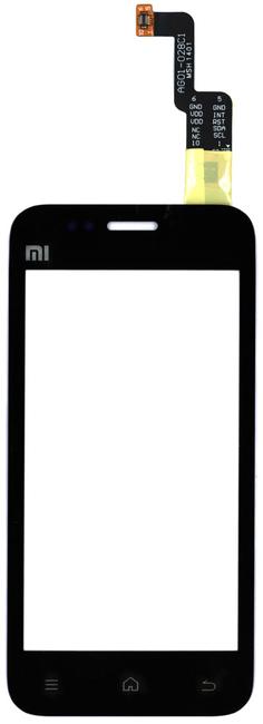 Тачскрин (Сенсорное стекло) для смартфона Xiaomi Mi-1 черный