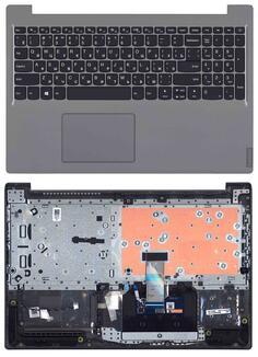 Клавиатура для ноутбука Lenovo IdeaPad S145-15IWL Black, (Grey TopCase) RU