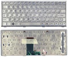 Клавиатура для ноутбука Sony Vaio (VPC-W: PCG-4V1V, VPCW11S1 Series, VPCW12 Series, VPCW21 Series, VPCW22M1E/L, VPCW22M1E/W, VPCW22Z1R/L, VPCW22Z1R/T ) Silver, (Silver Frame) RU