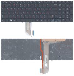 Клавиатура для ноутбука Samsung (RF710, RF711, RC730) с подсветкой (Light), Black, (No Frame) RU