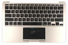 Клавиатура для ноутбука Apple MacBook Air (A1370) 2011+ Black, (Silver TopCase), RU (горизонтальный энтер)