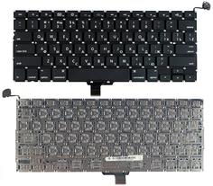 Клавиатура для ноутбука Apple MacBook Pro (A1278) Black, (No Frame), RU (горизонтальный энтер)