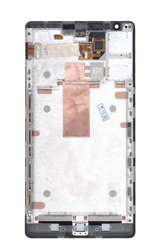 Матрица с тачскрином (модуль) для Nokia Lumia 1520 с рамкой черный