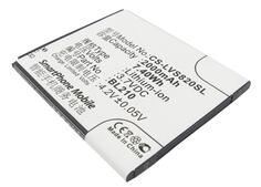 Аккумуляторная батарея для Lenovo CS-LVS820SL A656 3.7V White 2000mAh 7.4Wh