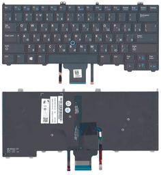 Клавиатура для ноутбука Dell Latitude (E7440) с подсветкой (Light), с указателем (Point Stick) Black, RU