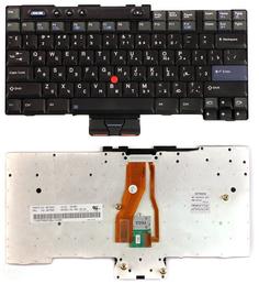 Клавиатура для ноутбука Lenovo ThinkPad (T40, T41, T42, T43, T43p, R50, R51, R52) с указателем (Point Stick) Black RU