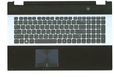 Клавиатура для ноутбука Samsung (RC730) Black, (Silver Frame), (Black TopCase), RU