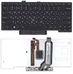 Клавиатура для ноутбука Lenovo ThinkPad (X1) с указателем (Point Stick) Black, (No Frame), RU