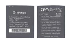 Аккумуляторная батарея для смартфона Prestigio PAP5400 5400 Multiphone 3.7V Black 1700mAh 6.29Wh