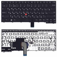 Клавиатура для ноутбука Lenovo Thinkpad (E470, E475) Black с указателем RU
