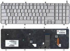 Клавиатура для ноутбука HP Pavilion (HDX18) с подсветкой (Light), Silver, RU