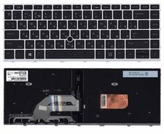 Клавиатура для ноутбука HP Probook (430 G5, 440 G5, 445 G5) Silver с трекпоинтом (No Frame) RU