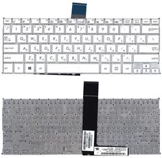 Клавиатура для ноутбука Asus F200CA, F200MA, X200LA, X200MA White, (No Frame) RU (горизонтальный энтер)