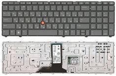 Клавиатура HP EliteBook (8770W) с указателем (Point Stick) Black, (No Frame) RU