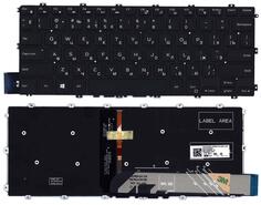Клавиатура для ноутбука Dell Inspiron 14 5480, с подсветкой (Light), Black, RU маленький Энтер