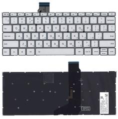 Клавиатура для ноутбука Xiaomi Mi Air (12.5) Silver с подсветкой (Light), (No Frame) RU