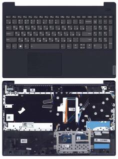 Клавиатура для ноутбука Lenovo IdeaPad S340-15IWL Black, (Dark blue TopCase) RU
