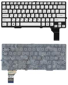 Клавиатура для ноутбука Sony (SVS13) с подсветкой (Light), Silver, (No Frame) RU