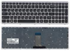 Клавиатура для ноутбука Lenovo IdeaPad U510, Z710 Black, (Silver Frame), RU