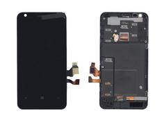 Матрица с тачскрином (модуль) для Nokia Lumia 620 с рамкой черный