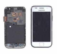 Матрица с тачскрином (модуль) для Samsung Galaxy S GT-I9000 белый с рамкой