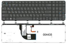 Клавиатура для ноутбука HP Pavilion (DV7-7000) Black, (Black Frame), RU HP Pavilion (DV7-7000) с подсветкой (Light) Black, (Black Frame) RU