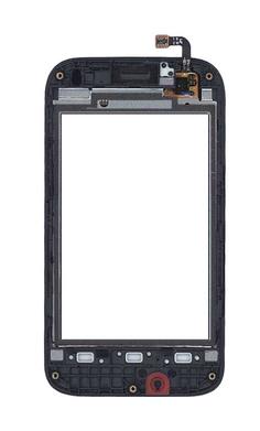 Тачскрин (Сенсорное стекло) для смартфона Huawei Ascend Y210 с рамкой черный
