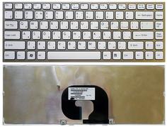 Клавиатура для ноутбука Sony Vaio (VPC-Y) White, (Silver Frame) RU