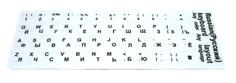 Наклейка для клавиатуры White, RU