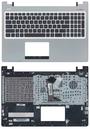 Клавиатура для ноутбука Asus (K56) Black, (Silver TopCase), RU