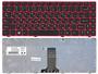 Клавиатура для ноутбука Lenovo IdeaPad (Z470, G470Ah, G470GH, Z370) Black, (Red Frame), RU