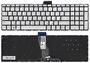 Клавиатура для ноутбука HP Pavilion (15-ab) Silver с подсветкой (Light), (No Frame) RU Клавиатура для ноутбука HP Pavilion (15-ab) Silver с подсветкой (Light), (No Frame) RU