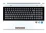 Клавиатура для ноутбука Samsung (RV711) Black, (Black Frame), (Gray TopCase), RU