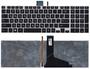 Клавиатура Toshiba Satellite (L50D-A, L70-A, S50-A, S50D-A, S70-A, S70D-A, S70T-A, S75-A, S75D-A, S75T-A) с подсветкой (Light), Black, (Silver Frame) RU