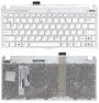 Клавиатура для ноутбука Asus EEE PC 1011, 1015, 1016, 1018, 1025, X101 White, (White Frame) RU