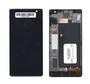 Матрица с тачскрином (модуль) для Nokia Lumia 730 Dual черный с рамкой