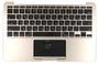 Клавиатура для ноутбука Apple MacBook Air (A1370) 2011+ Black, (Silver TopCase), RU (горизонтальный энтер)