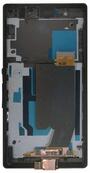Матрица с тачскрином (модуль) для Sony Xperia Z C6603 черный с рамкой