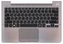 Клавиатура для ноутбука Samsung (NP535U3C) Black, (Silver TopCase), RU