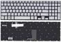 Клавиатура для ноутбука Samsung (NP880Z5E, NP780Z5E, NP870Z5E, NP770Z5E, NP670Z5E) с подсветкой (Light), Silver, (No Frame), RU