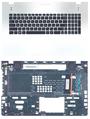 Клавиатура для ноутбука Asus (N76V) Black, с подсветкой (Light), (Silver TopCase), RU
